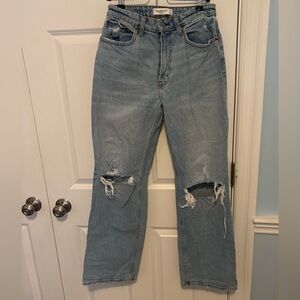 abercrombie curve love ripped jeans